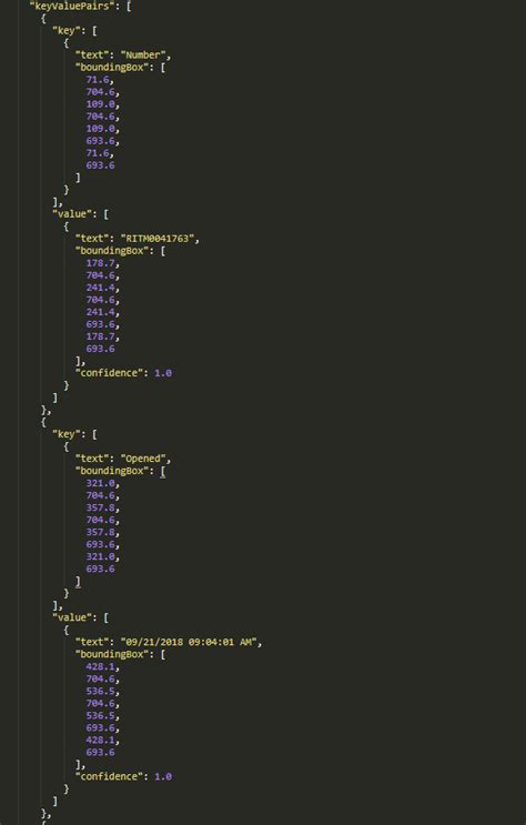 Parsing Json Key Value Pairs From Microsoft Form Recognizer Help