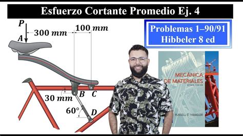 Esfuerzo Cortante Promedio Ej Factor De Seguridad Problemas