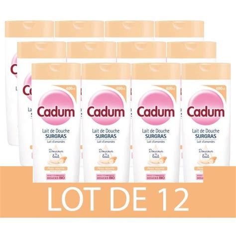 Douche Surgras Douceur De Lait Amandes Bio CADUM 12x 400 Ml