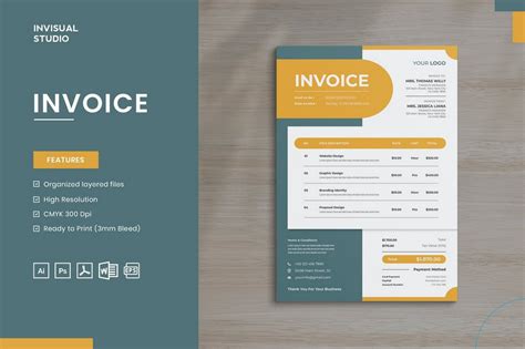 Best Invoice Templates For Word Free Pro Yes Web Designs