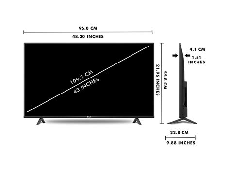 Vs Inch Tv Size Comparison Off