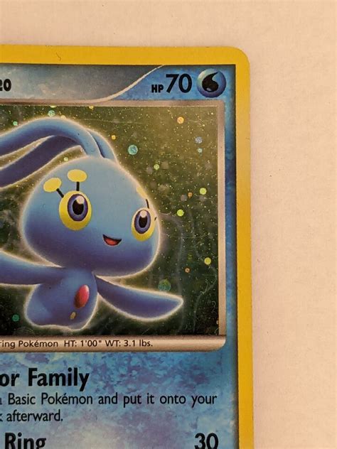 Pokémon 2007 Manaphy 4 12 Holo Card D P Trainer Kit eBay