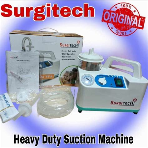 Suction Machine Heavy Duty By Surgitech With Complete Accessories