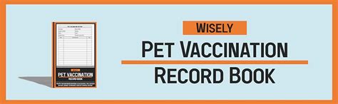 Pet Vaccination Record Book Pet Medical Health Record And Immunization