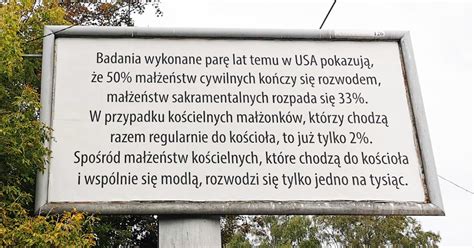 Fundacja Kornice I Billboardy Ze Statystykami Rozwod W W Usa Analiza