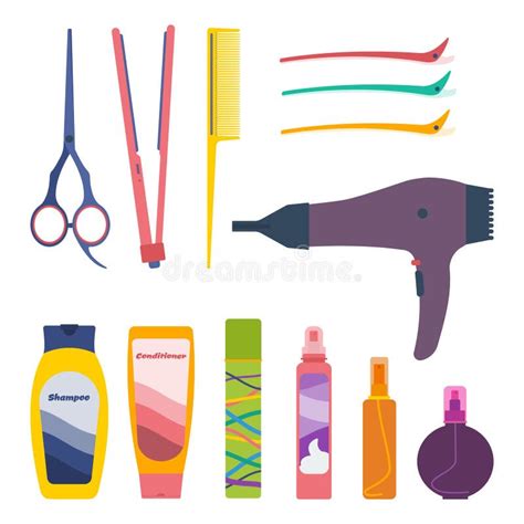 Hair Care Set Stock Vector Illustration Of Salon Objects 83527595