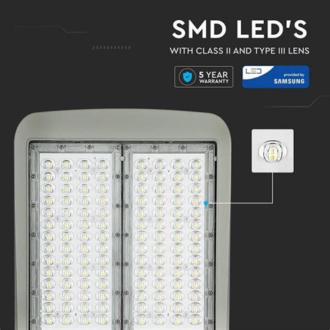 Vtac Armatura Stradale Led W K Ip Cl Ii Lm W Dimmerabile