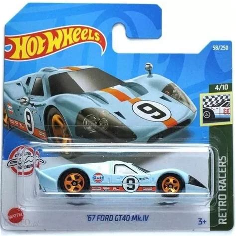 Hot Wheels 58 250 67 Ford Gt40 Mk Iv 1 64 Hct72 Cuotas Sin