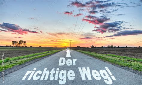 Der Richtige Weg Stock Photo Adobe Stock