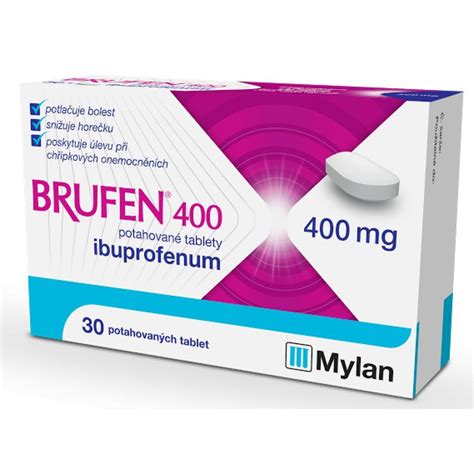 BRUFEN 400 mg 30 potahovaných tablet Pomůcky pro diabetiky MTE