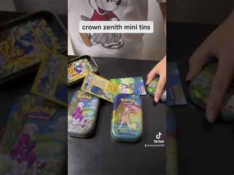 Pokemon Crown Zenith Mini Tins Youtube