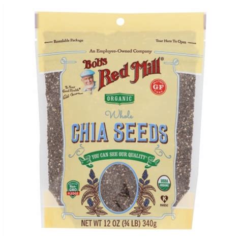 Bobs Red Mill Seeds Chia Case Of 5 12 Oz 5 Case 12 Oz Fred Meyer