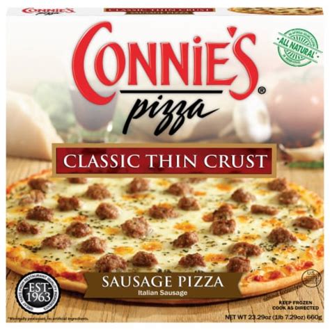 Connie's Sausage Thin Crust Frozen Pizza, 23.3 oz - King Soopers