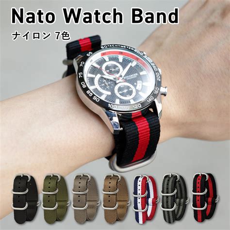 【楽天市場】腕時計 ベルト 20mm 腕時計 ベルト 18mm 腕時計 ベルト 22mm Nato ベルト Nato ベルト 20mm