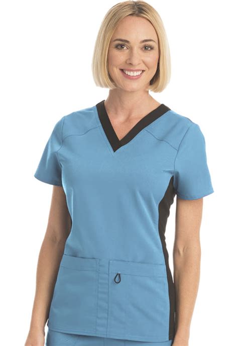 Womens Premium Flex Stretch V Neck Top Wd803 Rtwm From Scrubstar