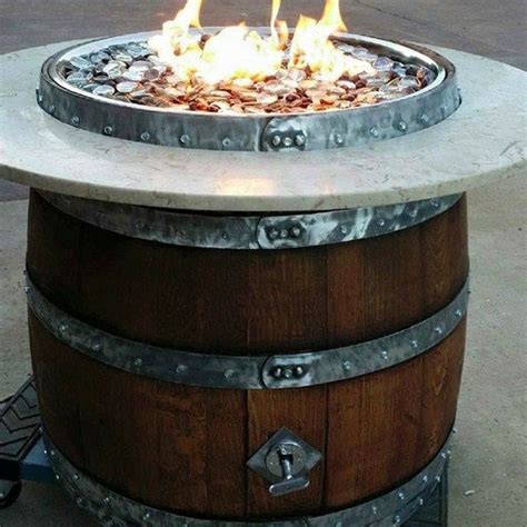 Outdoor Wine Barrel Fire Pit Hand Made In San Diego Barrel Fire Pit Wine Barrel Fire Pit