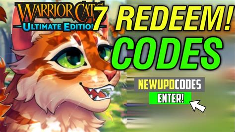 New Codes Warrior Cats Codes Warrior Cats Ultimate Edition