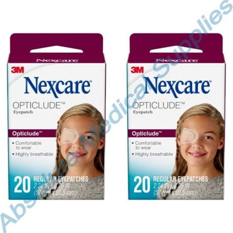 40 Patches 3M Nexcare Opticlude Orthoptic Eye Patch 3 25 X 2 24