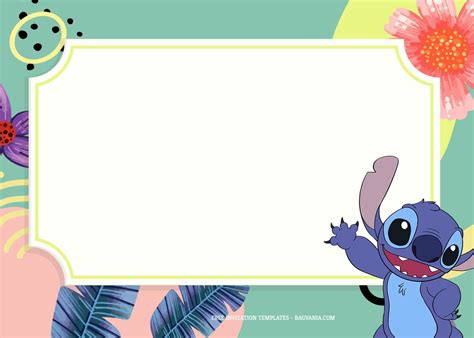 9 Happy Summer With Lilo And Stitch Birthday Invitation Templates