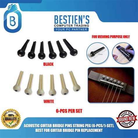 Acoustic Guitar Bridge Pins String Peg Pcs Set Best For Guitar