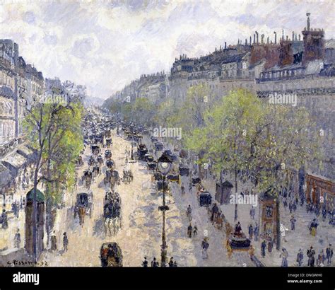 Camille Pissarro Boulevard Montmartre Banque De Photographies Et D