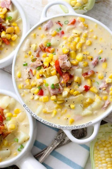 This Delicious Ham And Corn Chowder Is Rich Creamy And Full Of Flavor