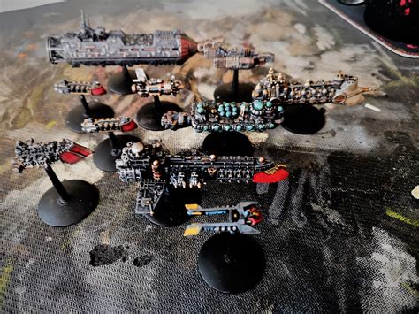 My Fully Painted 'Rogue Trader' Fleet : r/battlefleetgothic