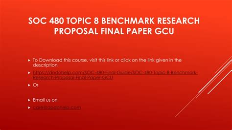 Ppt Soc Topic Benchmark Research Proposal Final Paper Gcu