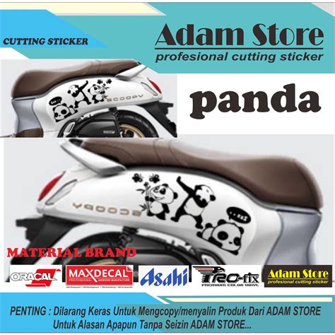 Jual Sticker Motor Scoopy Sticker Model Panda Sticker Body Kanan