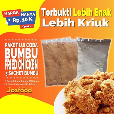 Jual Tepung Biang Marinasi Fried Chicken Ala Kfc Extra Gurih Paket