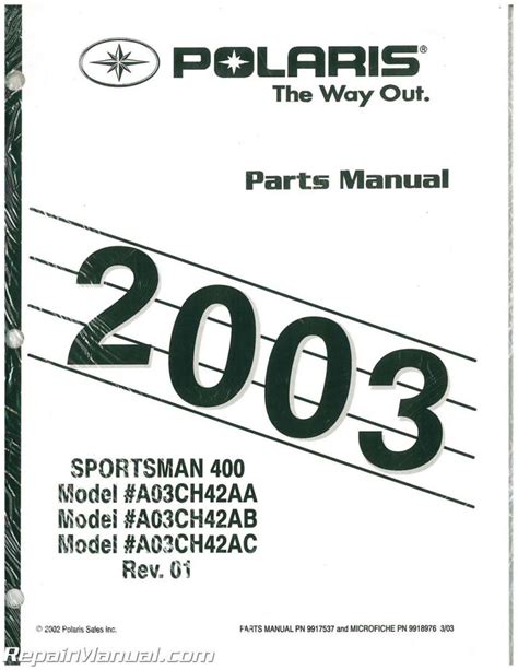 Polaris Sportsman 500 Parts Manual