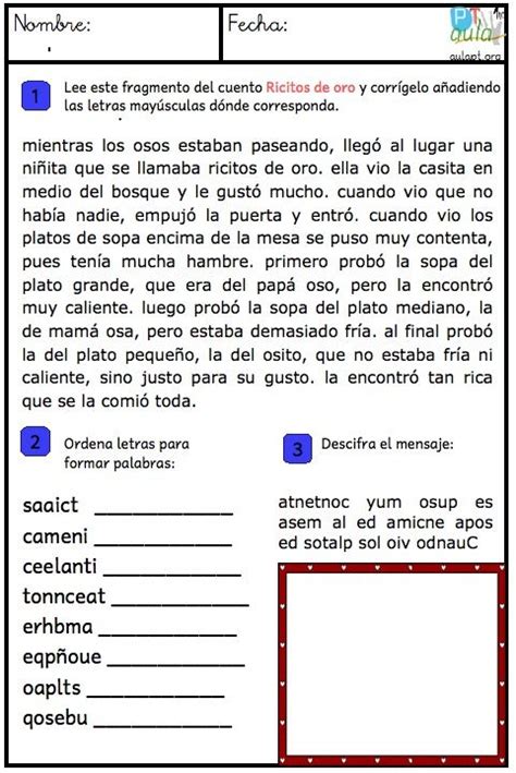 MIS TAREAS EN CASA GRADO 203 ACTIVIDADES PARA UTILIZAR LAS MAYÚSCULAS