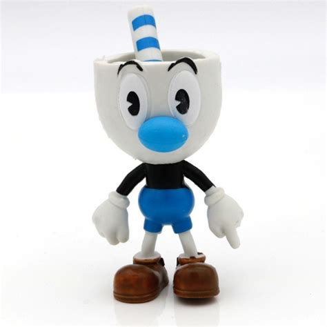 Cuphead E Mugman Mecup E Brocup Figura Modelo Brinquedo 6 U Cuotas