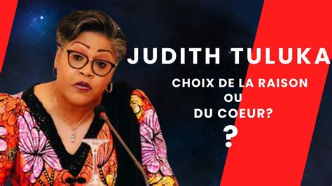 Judith Tuluka Suminwa Choix De La Raison Ou Du Coeur YouTube