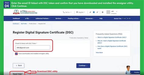 How To Register Digital Signature Dsc On New E Filing Website With