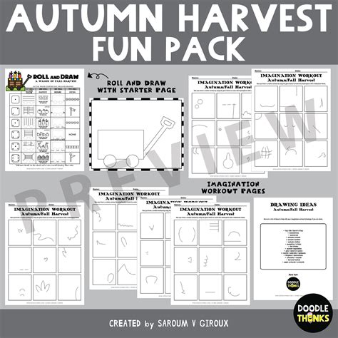 Autumn/Fall Harvest Activity Fun Pack - Made By Teachers