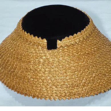 Vintage S Valerie Modes Straw And Black Velvet New Look Hat My