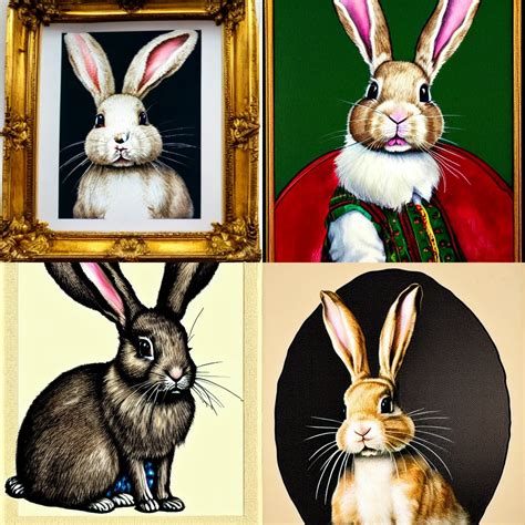 Detailed Maximalist Portrait Of A Bunny Stable Diffusion Openart