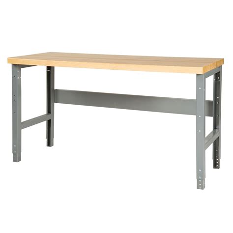 Parent Metal Products Height Adjustable Steel Top Workbench