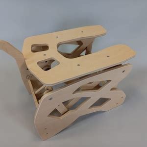 Unique Gliding Sex Stool Fuck Machine For Dildo New Wood Color Adult