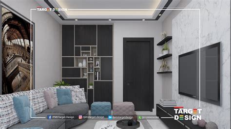 Living Room 3d Interior Design on Behance