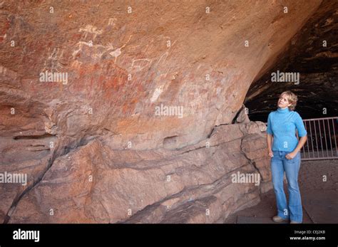 Bushman Paintings Inside Wonderwerk Caves Kuruman Northern Hi Res Stock