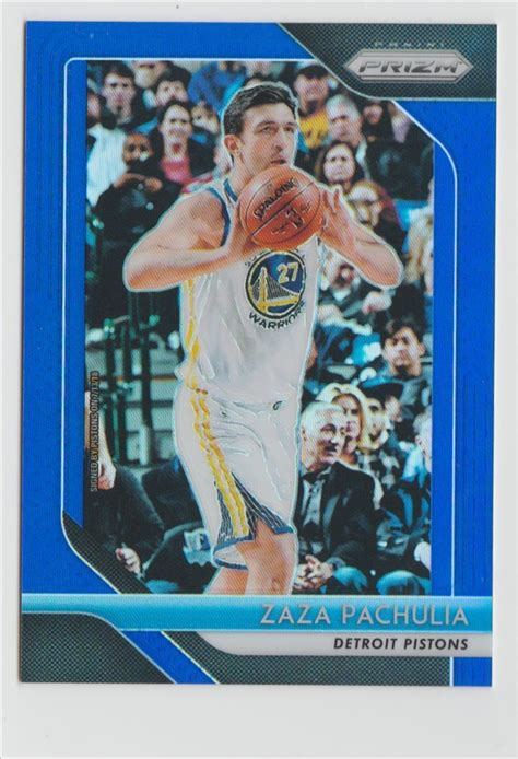 Zaza Pachulia Panini Prizm Blue Prizms Refractor