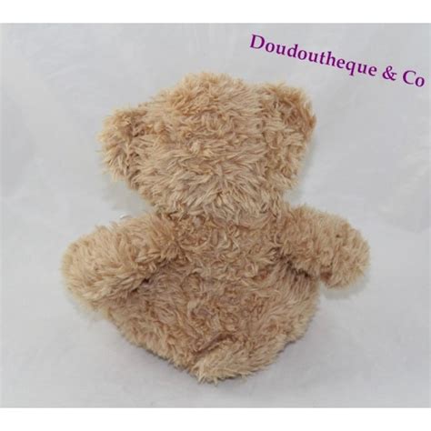 Peluche Ours HISTOIRE D OURS Calin Ivoire Miel Assis Poils Longs 21