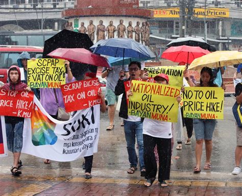 Protest Against Oil Price Hike The Manila Times