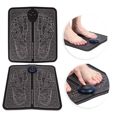 Electric Ems Foot Massager Pulse Acupuncture Pain Relief Therapy Device