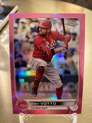 Topps Chrome Pink Refractor Joey Votto Cincinnati Reds