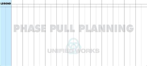 Phase Pull Planning Paper for Construction (1 sheet) | Unified Works