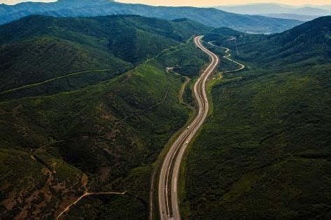 'Aerial view of Interstate 80 (I-80), Utah, USA' Photographic Print ...