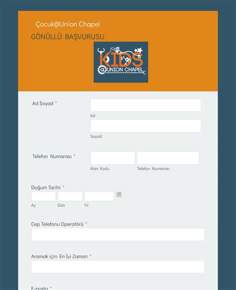 G N Ll Ba Vurusu Form Ablonu Jotform